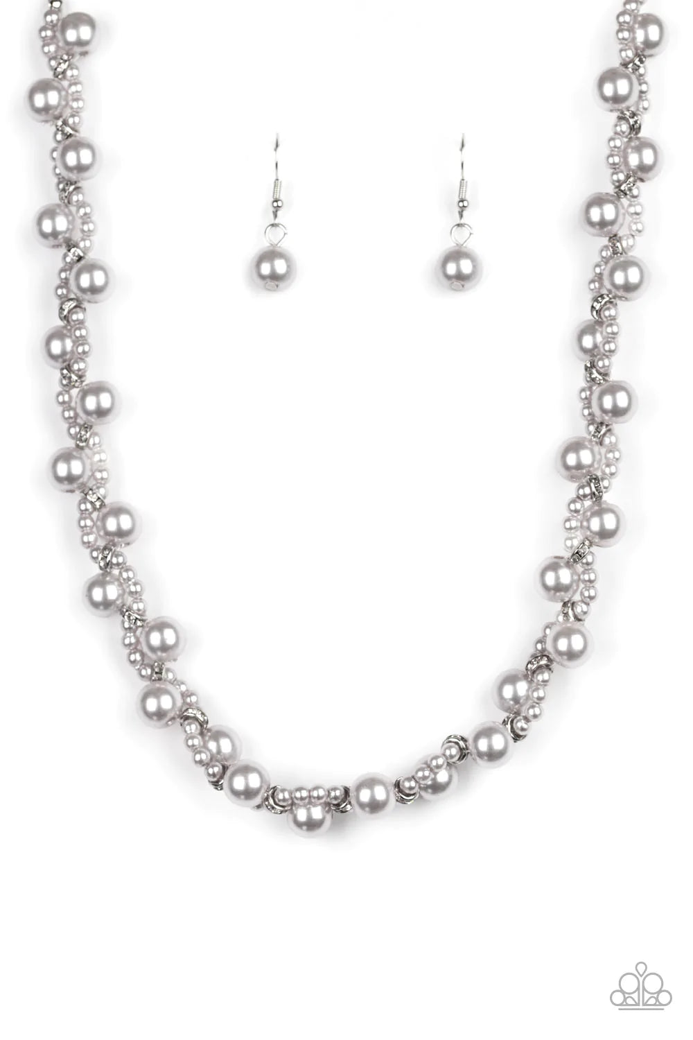 Paparazzi Necklace ~ Uptown Opulence - Silver