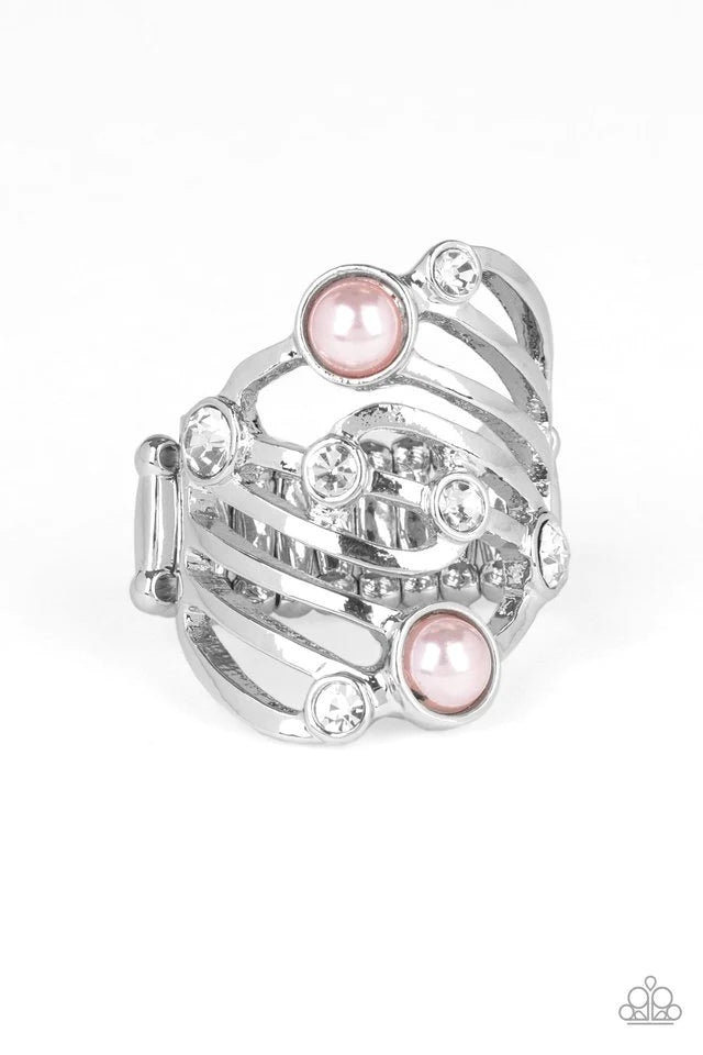 Anillo Paparazzi ~ Diamantes danzantes - Rosa