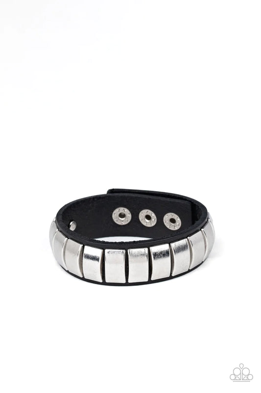 Pulsera Paparazzi ~ Modo Moto - Negro