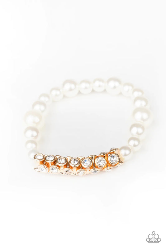 Paparazzi Bracelet ~ Traffic-Stopping Sparkle - Gold