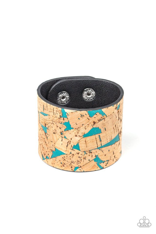 Paparazzi Bracelet ~ Cork Congo - Blue