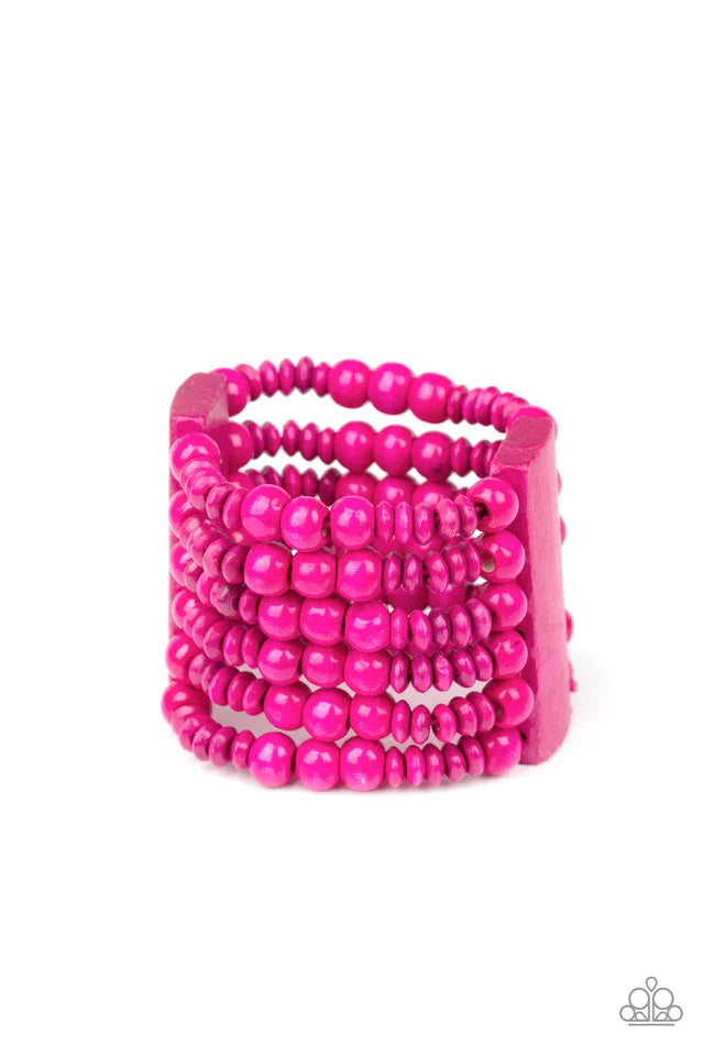 Pulsera Paparazzi ~ No dejes de BELIZE-ar - Rosa