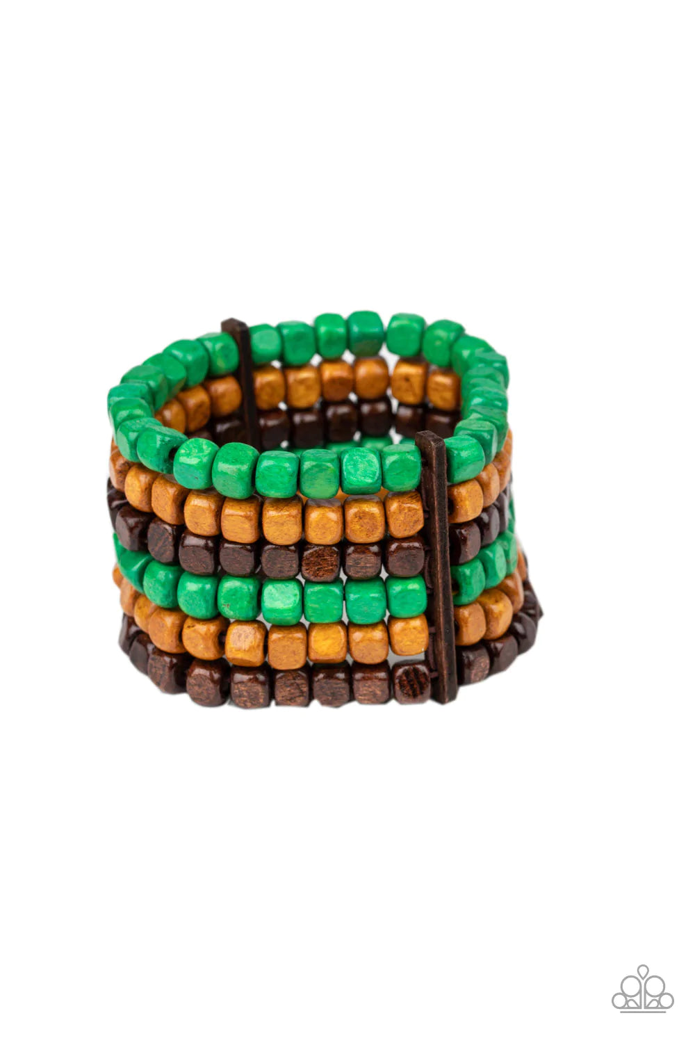 Pulsera Paparazzi ~ Tundra tropical - Verde