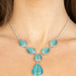 Paparazzi Necklace ~ Dewy Decadence - Blue