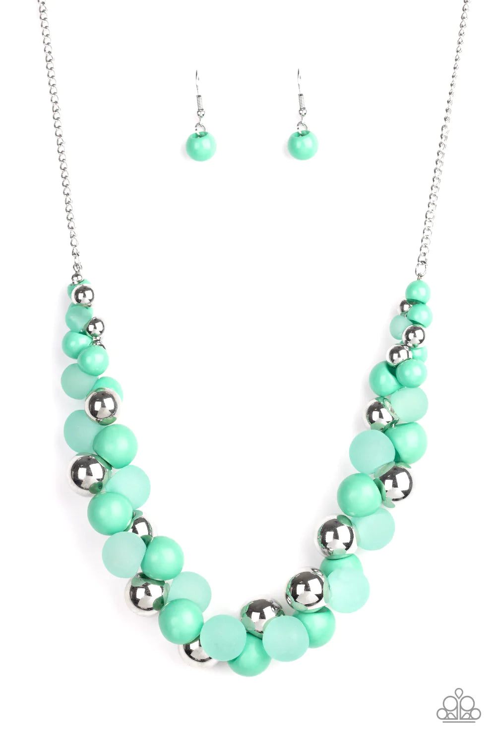 Collar Paparazzi ~ Brillantez burbujeante - Verde