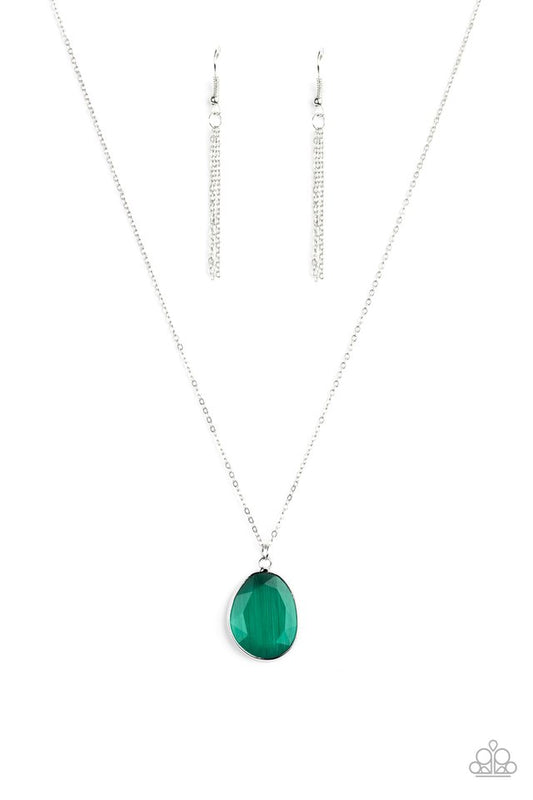 Icy Opalescence - Green - Paparazzi Necklace Image