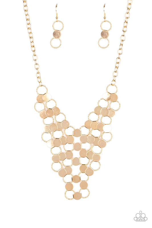 Paparazzi Necklace ~ Net Result - Gold