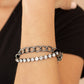 Glamour Grid  - Black - Paparazzi Bracelet Image