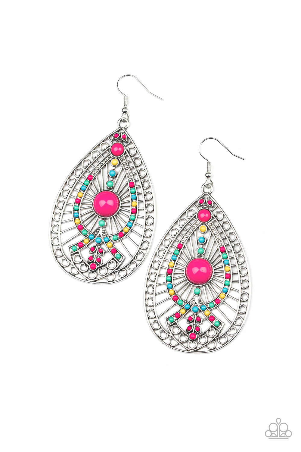 Paparazzi Earring ~ Just Dropping By - Multi