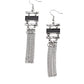 Stone Dwellings - Black - Paparazzi Earring Image