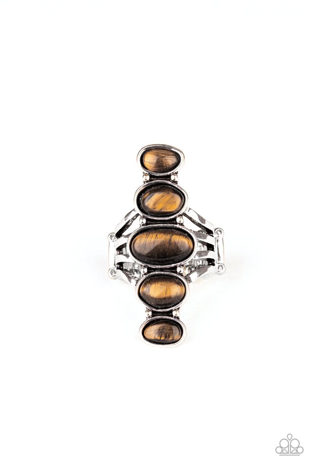 Stone Sublime - Brown - Paparazzi Ring Image