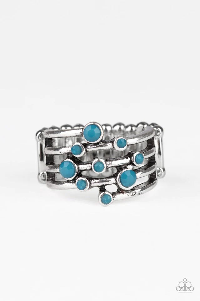 Anillo Paparazzi ~ Saguaro Skies - Azul