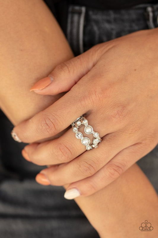 Treasure Treatment - White - Paparazzi Ring Image