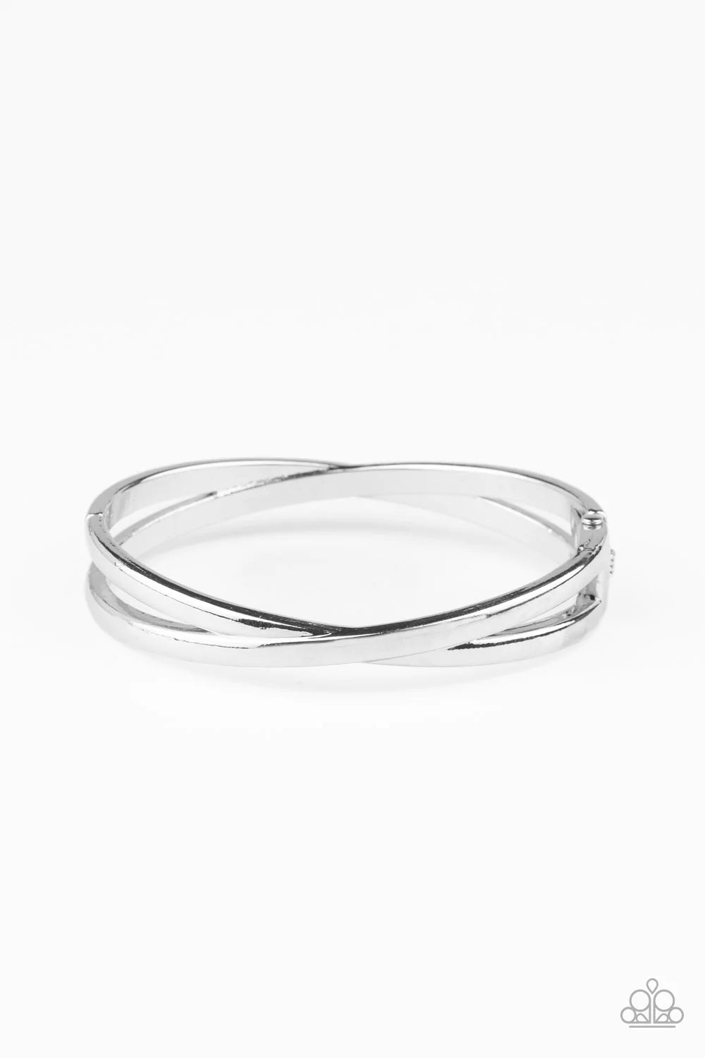 Pulsera Paparazzi ~ Crossing Over - Plata