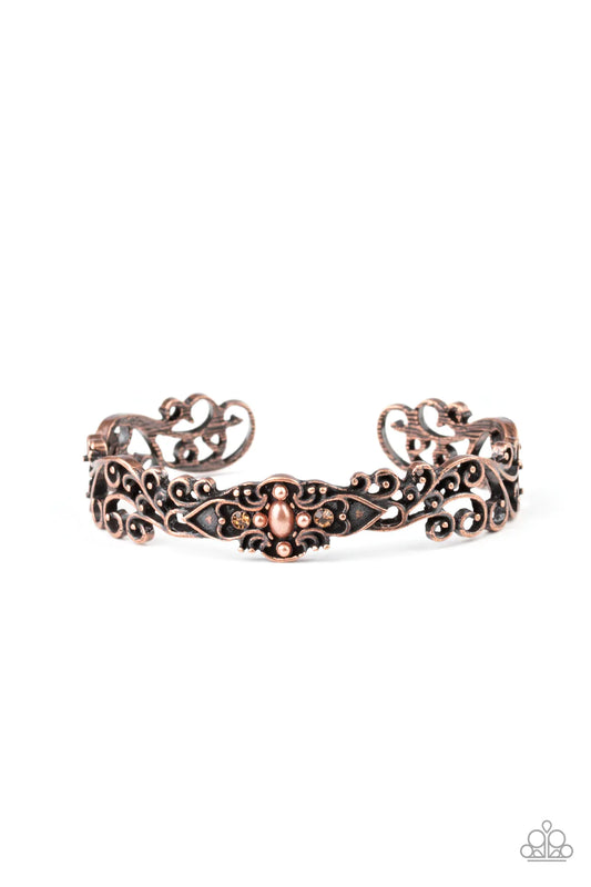 Paparazzi Bracelet ~ Victorian Vines - Copper