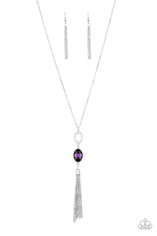 Unstoppable Glamour - Purple - Paparazzi Necklace Image