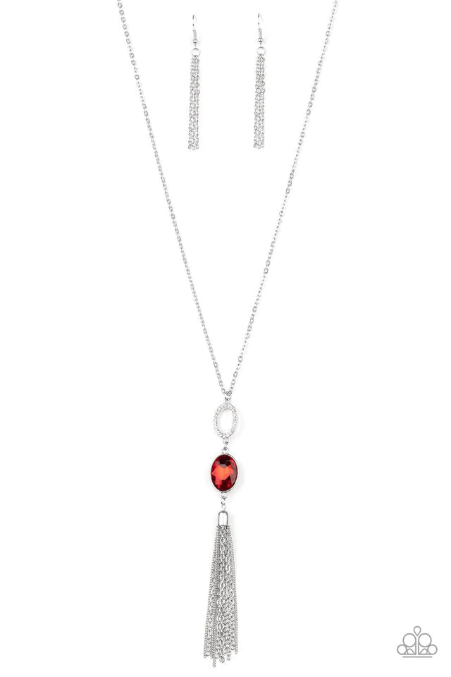 Paparazzi Necklace ~ Unstoppable Glamour - Red