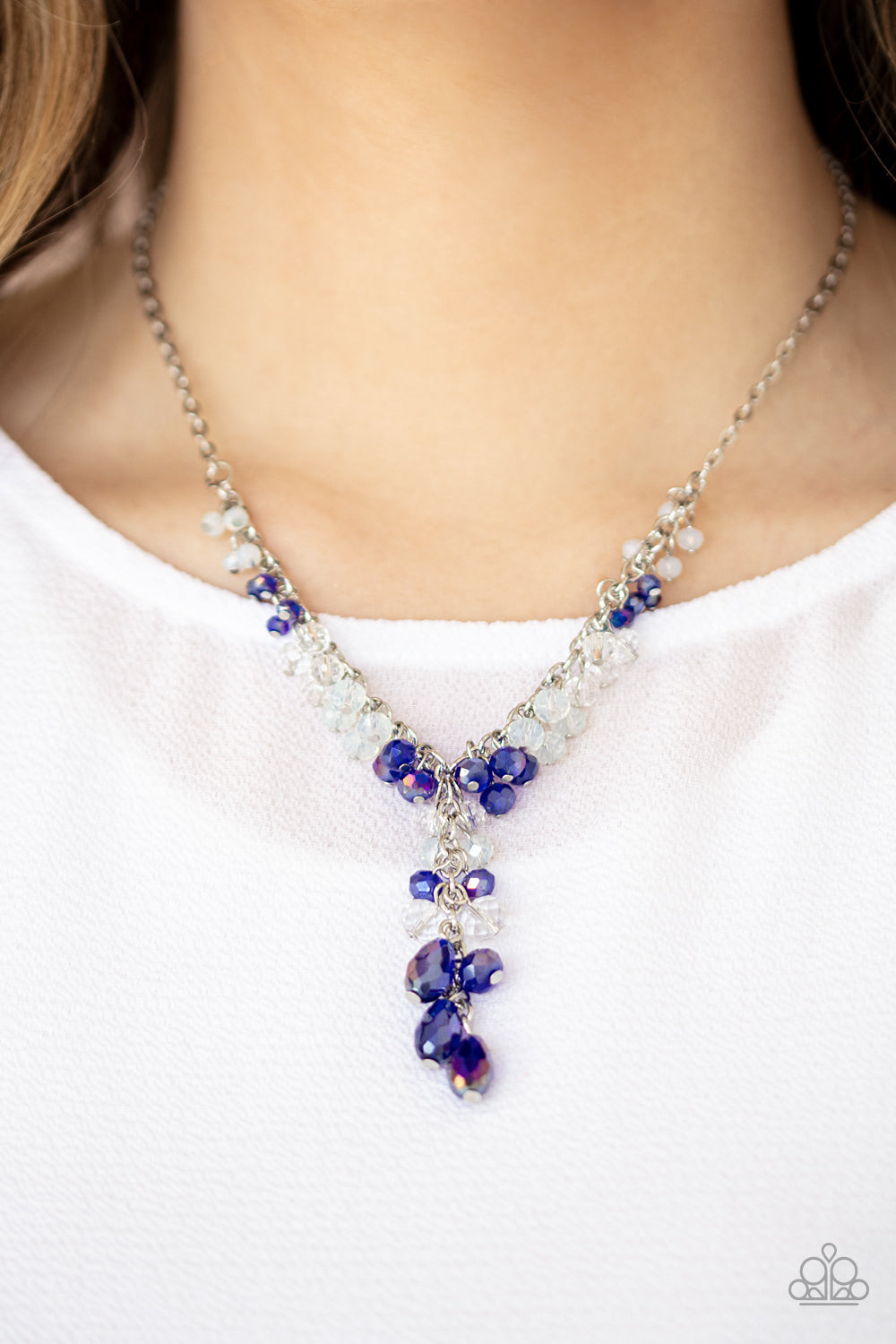 Paparazzi Necklace ~ Iridescent Illumination - Blue