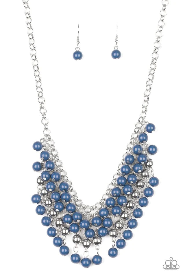 Paparazzi Necklace ~ Jubilant Jingle - Blue