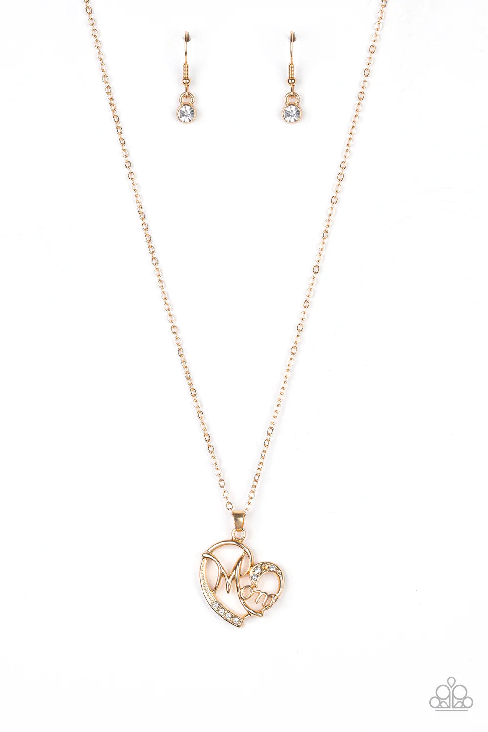 Paparazzi Necklace ~ Mom Moments - Gold