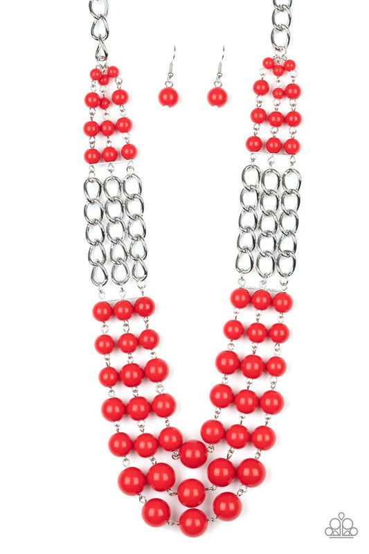 A La Vogue - Red - Paparazzi Necklace Image