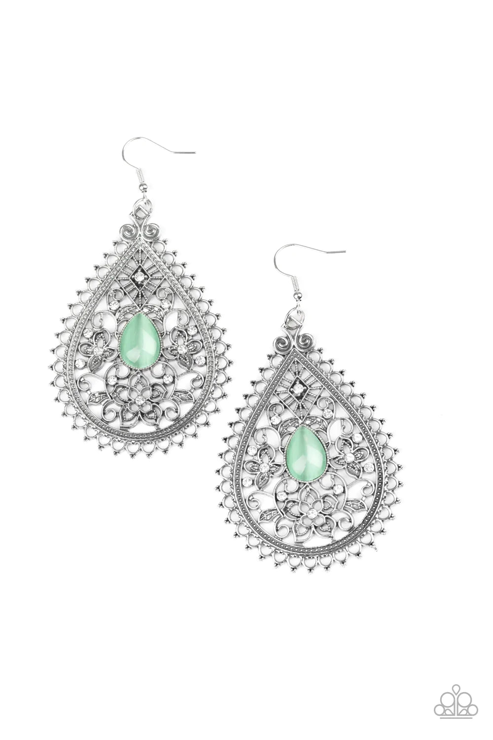 Paparazzi Earring ~ Eden Glow - Green