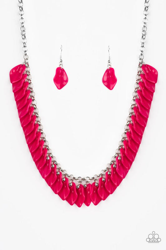 Super Bloom - Pink - Paparazzi Necklace Image
