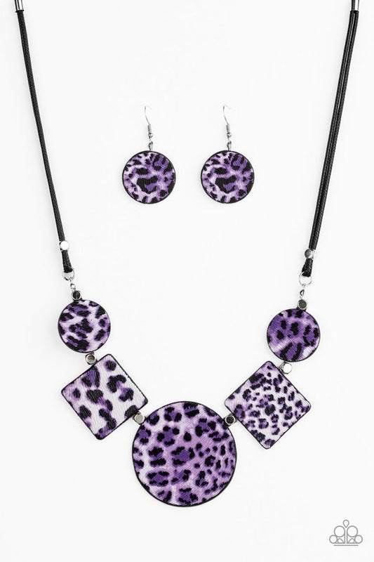 Here Kitty Kitty - Purple - Paparazzi Necklace Image