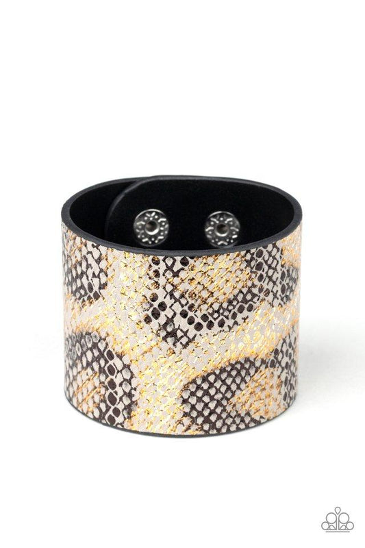 Paparazzi Bracelet ~ Serpent Shimmer - Silver