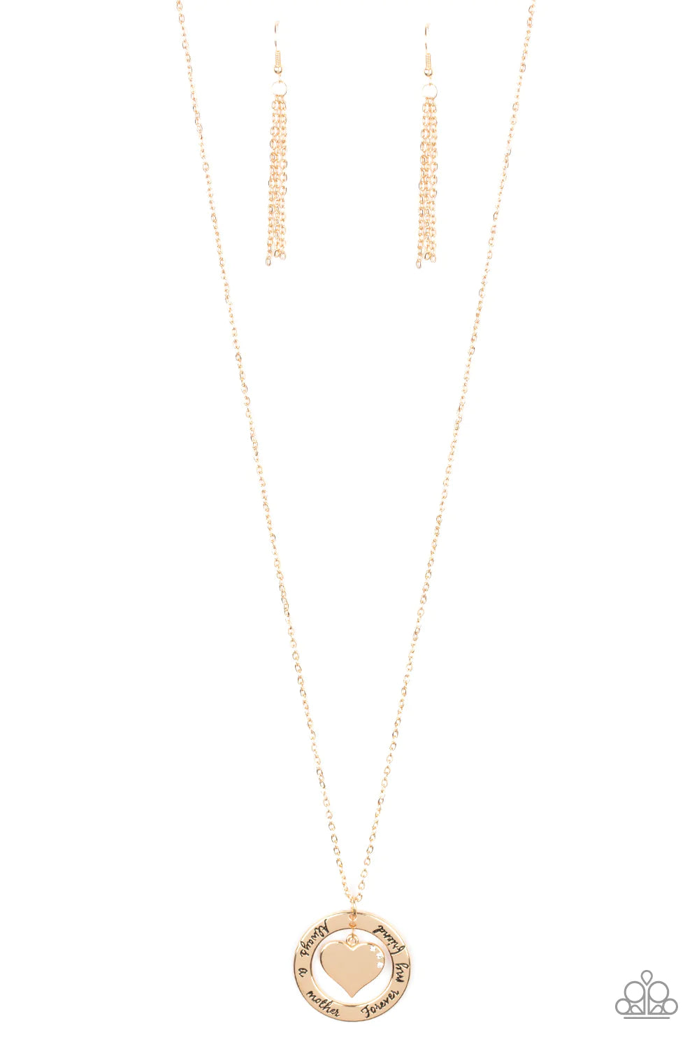 Paparazzi Necklace ~ Always A Mother, Forever My Friend - Gold