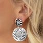 Fierce Florals - Silver - Paparazzi Earring Image