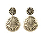 Fierce Florals - Brass - Paparazzi Earring Image