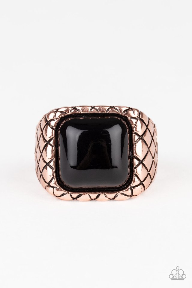 Dont Cross Me - Copper - Paparazzi Ring Image