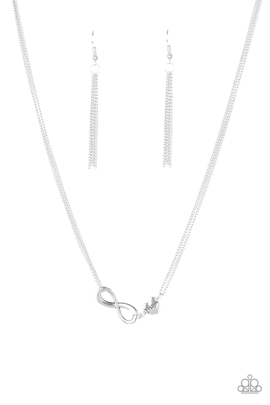 Paparazzi Necklace ~ Love Eternally - Silver