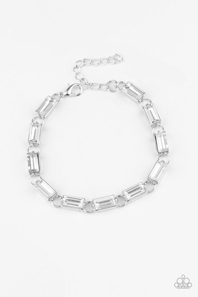 Irresistibly Icy - White - Paparazzi Bracelet Image