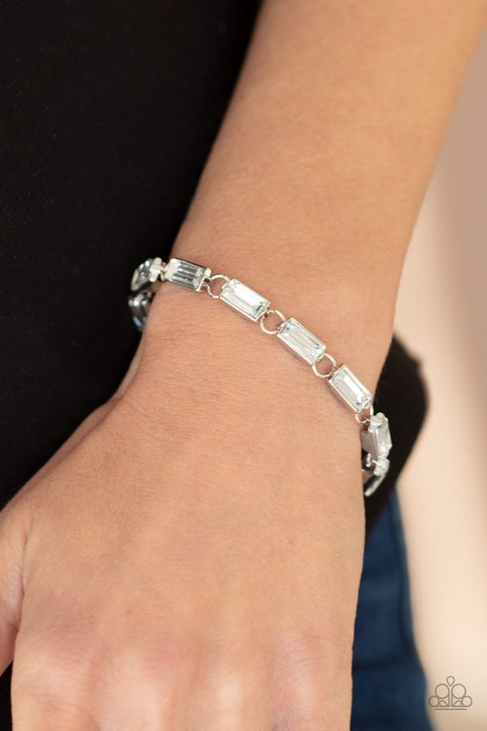 Irresistibly Icy - White - Paparazzi Bracelet Image