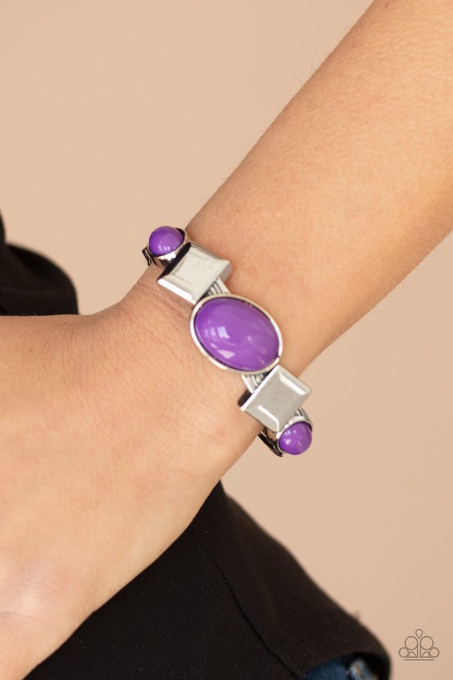 Abstract Appeal - Purple - Paparazzi Bracelet Image