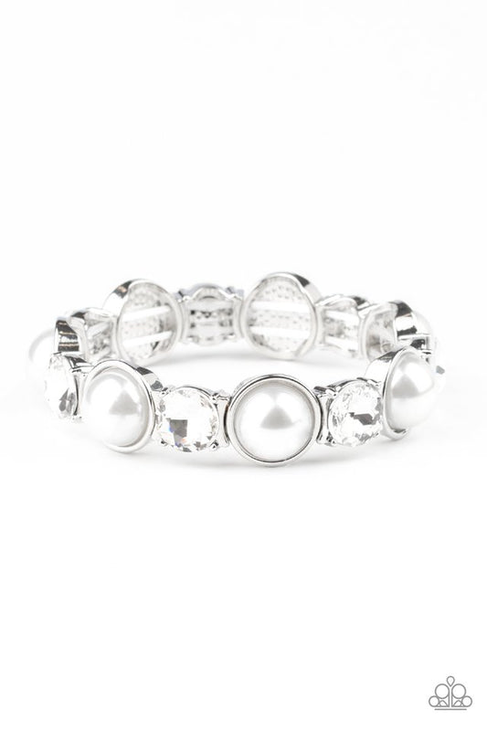 Elegant Entertainment - White - Paparazzi Bracelet Image