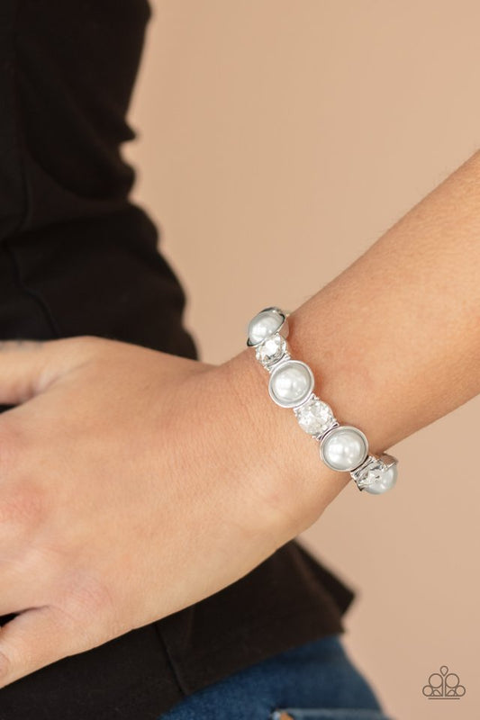 Elegant Entertainment - White - Paparazzi Bracelet Image