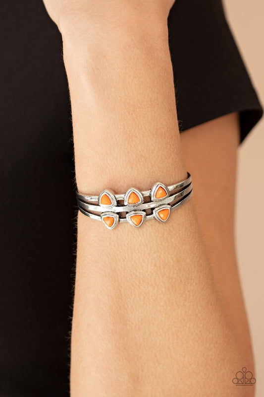 Tribal Triad - Orange - Paparazzi Bracelet Image