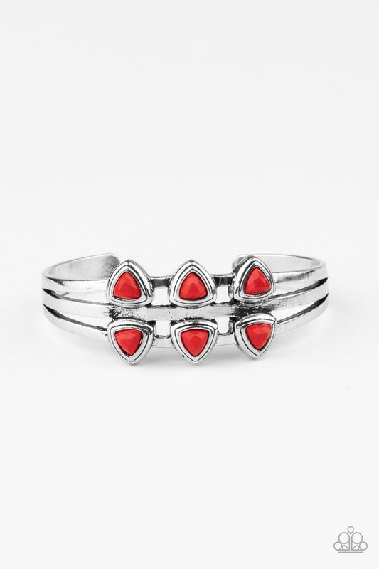 Tribal Triad - Red - Paparazzi Bracelet Image