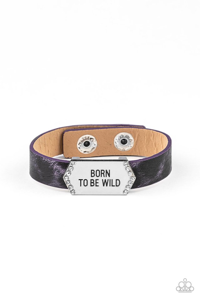 Born To Be Wild - Purple - Paparazzi Bracelet Image