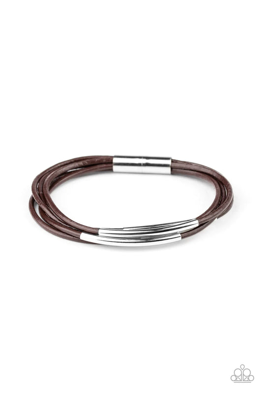 Paparazzi Bracelet ~ Power CORD - Brown