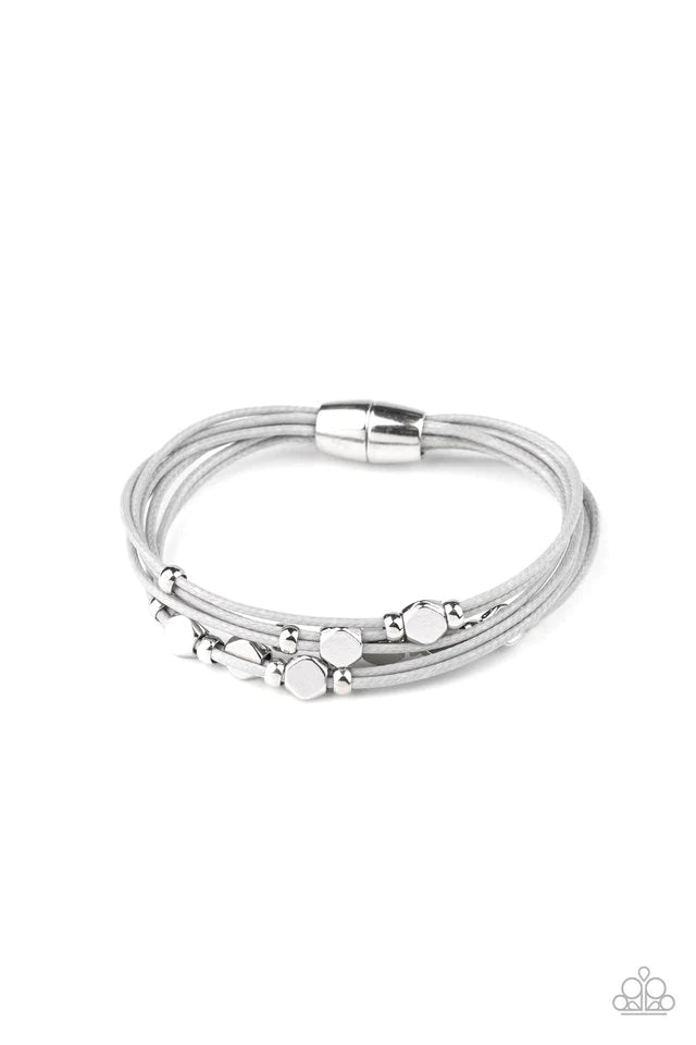 Pulsera Paparazzi ~ Cut The Cord - Plata