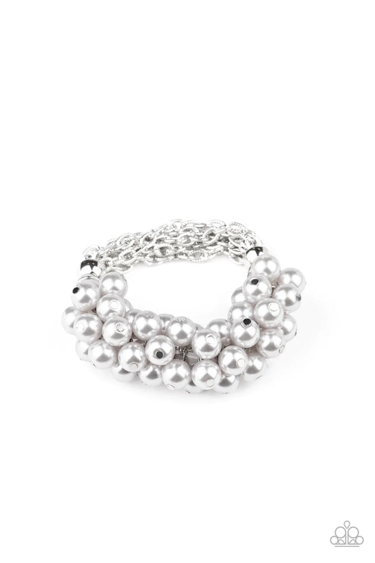 Pulsera Paparazzi ~ Up Class Clash - Plata