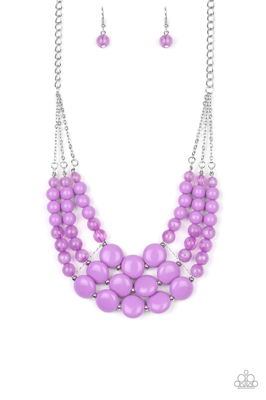 Paparazzi Necklace ~ Flirtatiously Fruity - Purple