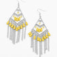 Trending Transcendence - Yellow - Paparazzi Earring Image