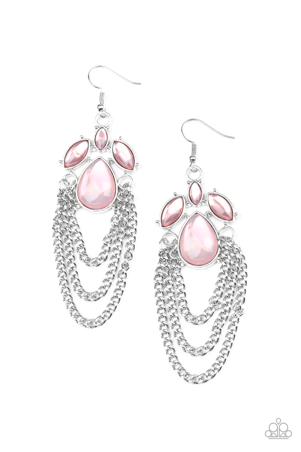 Paparazzi Earring ~ Opalescence Essence - Pink