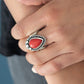 Backroad Bauble - Red - Paparazzi Ring Image