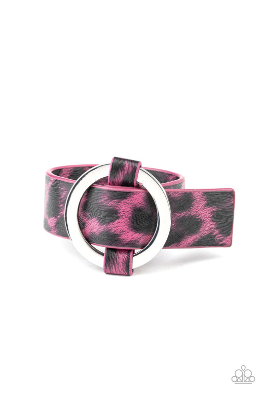 Paparazzi Bracelet ~ Jungle Cat Couture - Pink